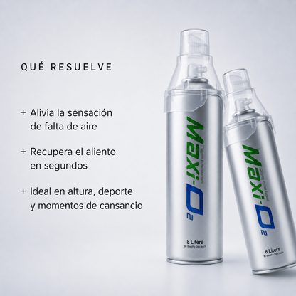 Oxígeno Portátil en Aerosol - Pack de 2 unidades