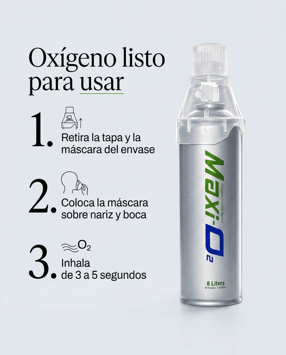 Oxígeno Portátil en Aerosol - Pack de 2 unidades
