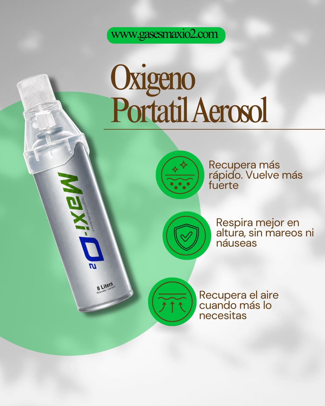 Oxígeno Portátil - Recupera el Aire al Instante